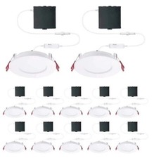Commercial Electric Value LED 4in Adj Color Temp Canless Recessed Light Wht 11pk