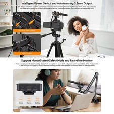 COMICA VM40 Wireless Shotgun Microphone For Camera Interviews KRIH