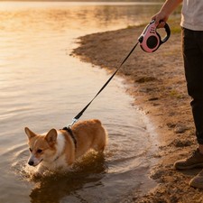 Retractable Dog Leash, Telescopic Tractor Dog Tape, Pet Tape with Handle