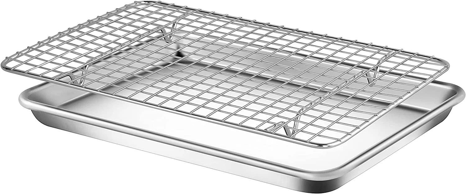 Nutrichef NCSS1LRG Big Baking Sheet Pan With Cooling Rack
Opens in a new window or tab