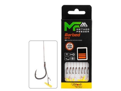 NEW 2026 Mikado Method Feeder Rigs Braid MF14 with push stop Barbed 8pcs