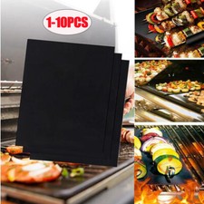 10x BBQ Grill Mat Non Stick Reusable Baking Mats for BBQ Cooking Sheets Pad
