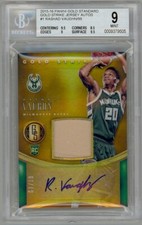 2015-16 Panini Gold Standard Rashad Vaughn RC Jersey Auto #'D 67/99 BGS 9 MINT 