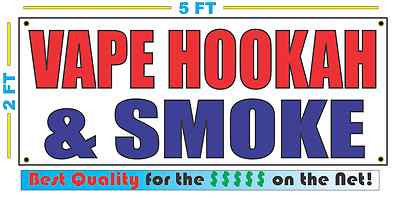 VAPE HOOKAH & SMOKE Banner Sign NEW 