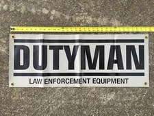 Dutyman Law Enforcement Advertising Banner 32” By 12” Single-Sided