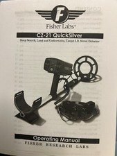 FISHER CZ-21 QUICK SILVER METAL DETECTOR MANUALE OPERATORE SPEDIZIONE IL GIORNO SUCCESSIVO