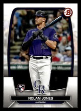 Nolan Jones 2023 Bowman #74 Colorado Rockies ROOKIE Free Shipping