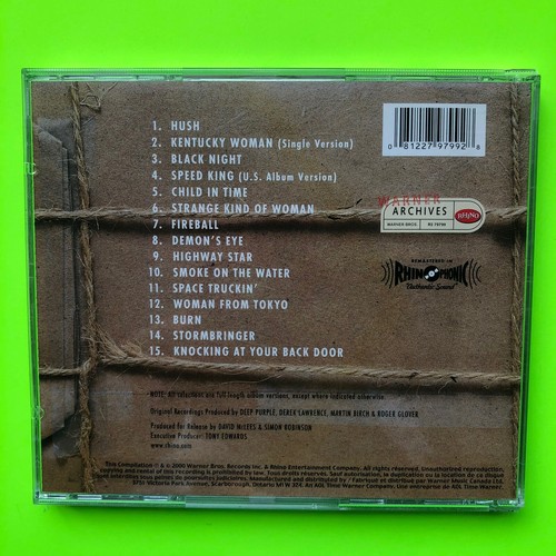 The Very Best Of Deep Purple by Deep Purple (CD, 2000) VERY GOOD -28 - Foto 2 di 5
