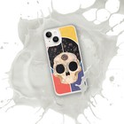 COLORFUL ALIEN SKULL, eclectic art, iPhone Case