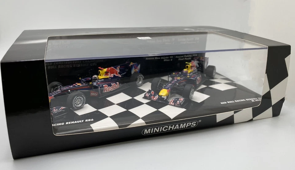 Red Bull Racing RB6 Set Vettel/Webber, 2010 Formula 1, 1:43 Minichamps 412100506 - Image 2 of 4