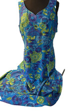 Maggy London 100 Silk Floral Dress Size 10 Sleeveless