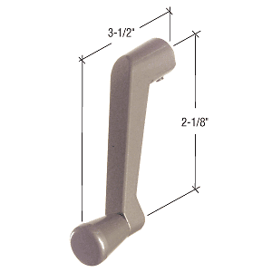 CRL EP24076 Clay Window Operator Handle with 11/32" Spline Size - Picture 2 of 3