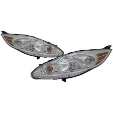 Headlight Set Fits Ford Fiesta 11-13 CAPA Left Right SE SEL SES Sedan Hatchback