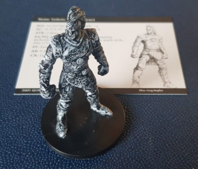 Dungeons & Dragons Miniatur - STONE GOLEM + CARD - 4/72 - Giants of Legend