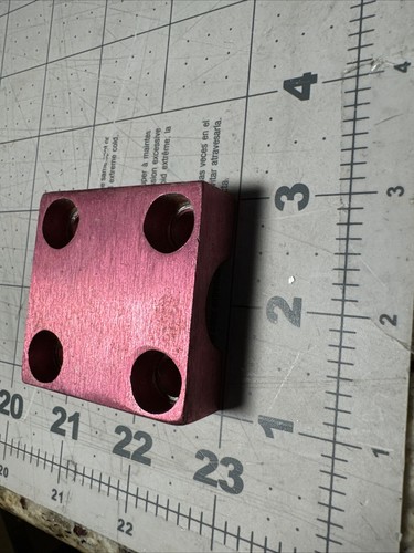 S&M RedNeck Threadless Stem Plate Only Red Old School BMX Mid School Faded - Picture 2 of 9