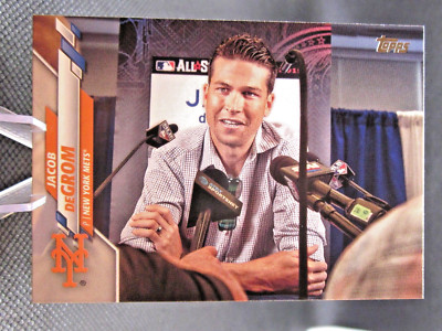 2020 TOPPS UPDATE #U-299 JACOB deGROM SHORT PRINT SP VARIATION NEW YORK METS