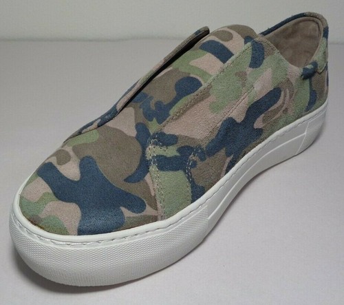 J/SLIDES J Slides Size 7 M ALARA 1 Green Camo Leather Sneakers New Womens Shoes - Picture 6 of 12
