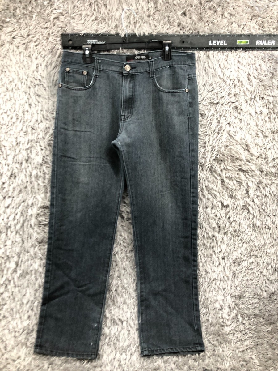 ジッパー GS 115 Straight Jeans Size 36x33 Mens Mid Rise Medium Wash Blue