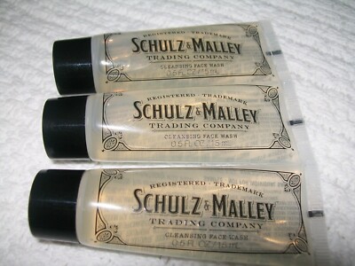 Schulz & Malley Trading Company Cleansing Face Wash Travel Size Trio Lot .50 oz
