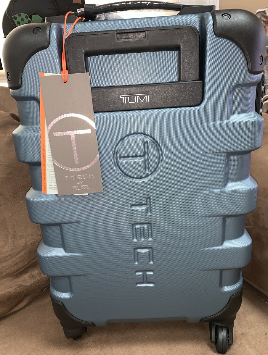 TUMI INTERNATIONAL CARRY ON T-TECH STEEL BLUE WHEEL COMBO TUMI INTERNATIONAL CARRY ON T-TECH STEEL BLUE WHEEL COMBO