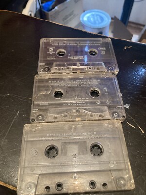Vintage Hank Williams Jr Cassette Lot 3- Out Of Left Field, Greatest Hits, Lone 