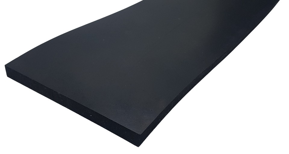 Produktbild von Wulkow Gummistreifen Selbstklebend 100 Mm Breit – 900 X 100 X 1 Mm EPDM/SBR, Für Schutz, Dichtung & Isolation, Inkl. Gitterkleber
