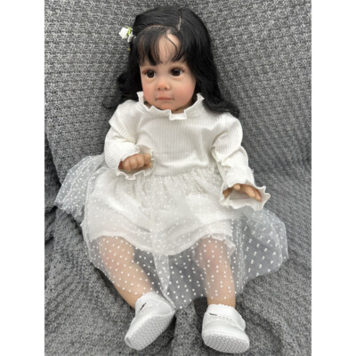 24inch Toddler Girl Reborn Baby Dolls Handmade Lifelike Newborn Puppe Gifts