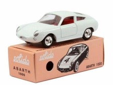 Fiat Abarth 1000 blanche 1962 Club Solido 1/43 Voiture Miniature diecast 1241