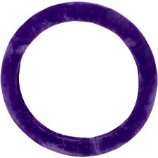 New Fluffy Style Purple Steering Wheel Cover Truckcar 14.5-15.5 By Cpr