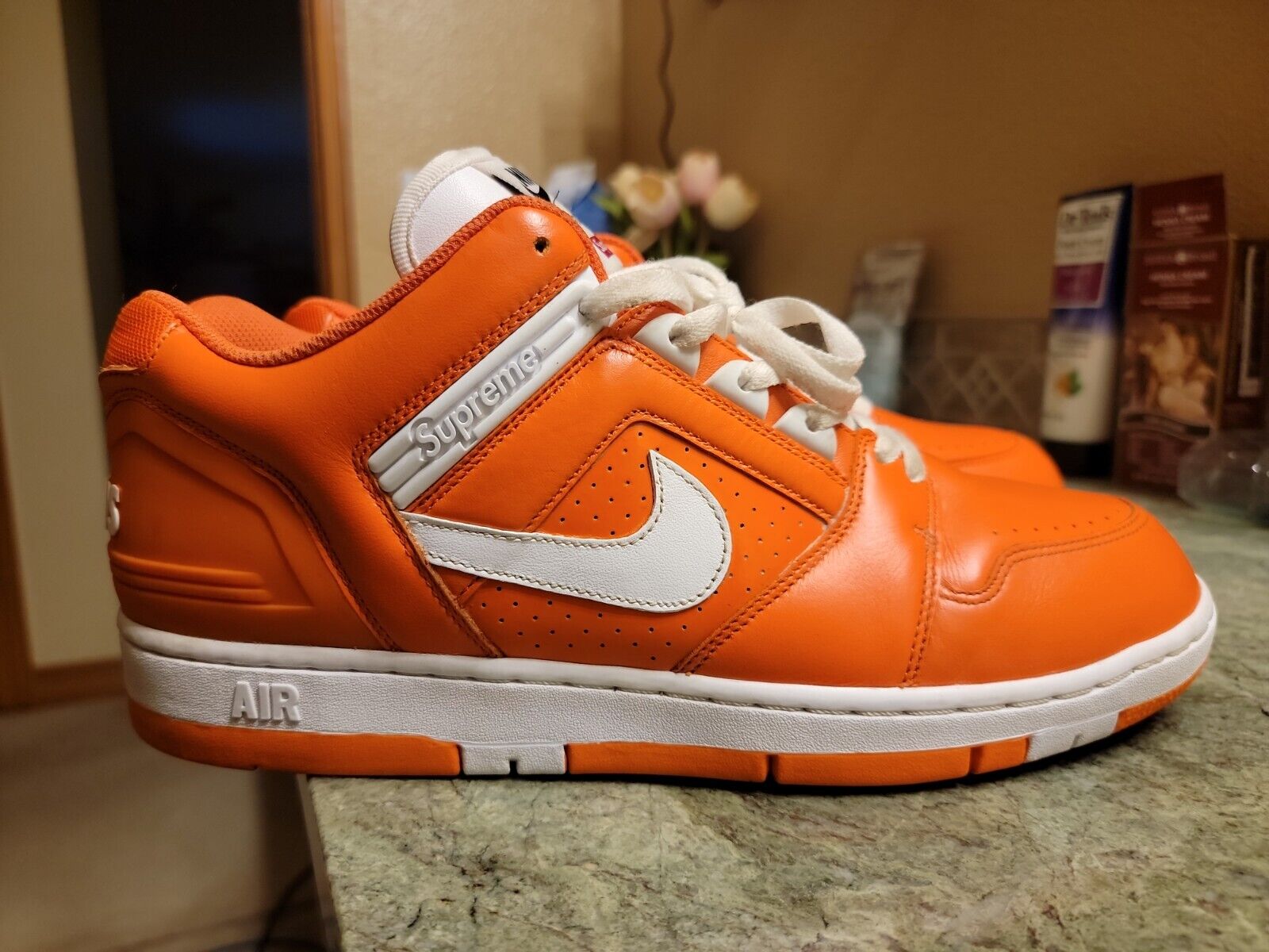 Faringe Puntero Ataque de nervios NIKE SB AF2 LOW &#034;Supreme&#034; AA0871-818 orange blaze/white US 13 |  eBay