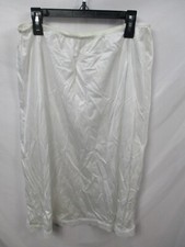 Vintage Deena Womens Slip Large White Skirt Elastic Waist Under Garment Nylon