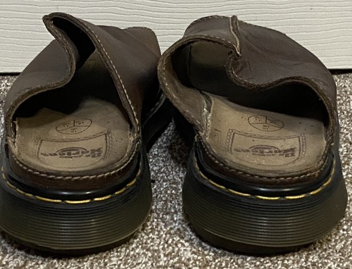 Sandalias de plataforma vintage Y2K gruesas Dr Doc Marten’s de cuero marrón para hombre talla 11 - Imagen 6 de 7