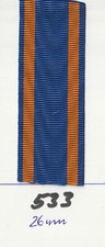 Ordensband blau orange blau orange blau 26mm 25cm lang (533) (m12,00)