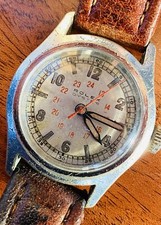 Rolex Oyster, 1944 Gent’s, Red Sweep Seconds, 24-Hour Dial, Totally Original.