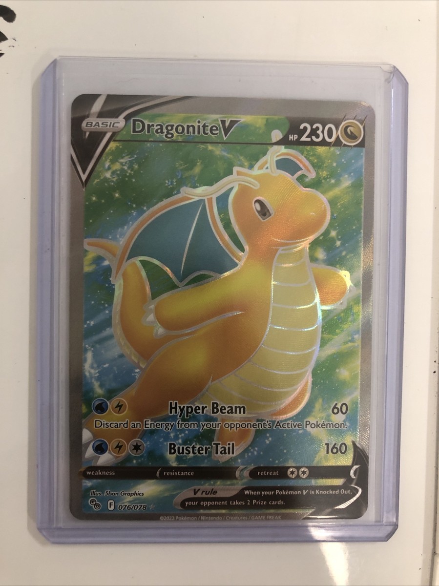 dragonite v card pokemon go Amazon.com: Dragonite V - 076/078 - Pokemon Go - Ultra Rare main image 0