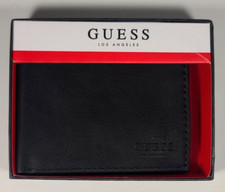 Portafoglio Guess Los Angeles uomo bifold pelle nero opaco passera 31GO130037