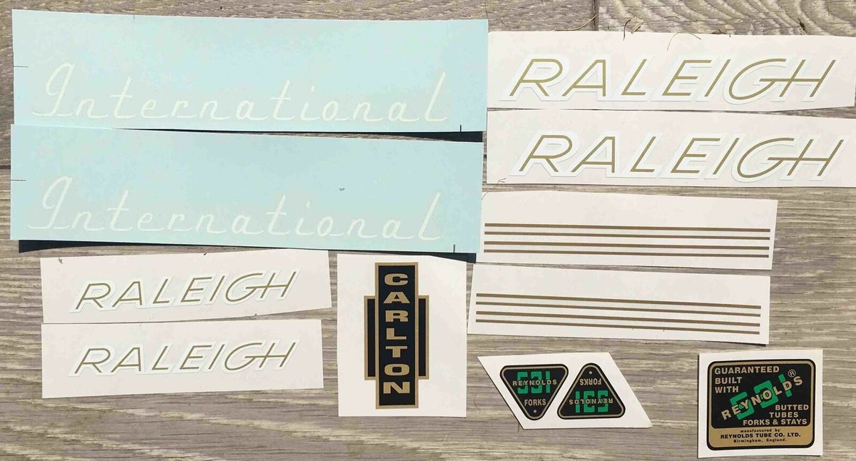 Carlton Raleigh Grand Prix Decals Raleigh International Set