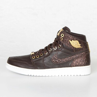 靴 NIKE AIR JORDAN 1 PINNACLE 705075-205 Nike Air Jordan 1 Pinnacle 'Baroque Brown' US 8 Brown Gold 705075