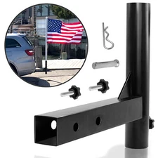 Anley Car Hitch Mount Flagpole Holder Vehicle Rear Flag Pole Mounting Bracket