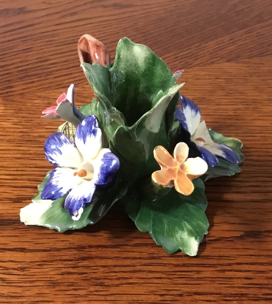 Vintage Capodimonte Italian Porcelain Mid Century Multicolor