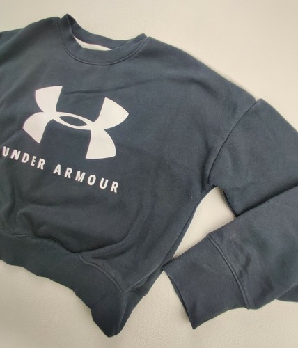 Under Armour Loose Coldgear Youth Sz Medium Blue Long Sleeve Sweatshirt - Picture 4 of 9