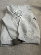 Hurley Boys Grey Heather Pullover Hoodie Spider Web Logo M 988516-C87