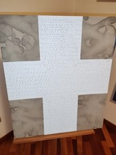 ALFREDO RAPETTI MOGOL  olio su tela 65 x 55 "Segno sulla croce"  Croce di Pasqua