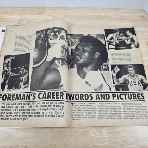 October 1974 Big Book Of Boxing Magazine Foreman Ali Louis Marciano Read Descrip - 画像9/16