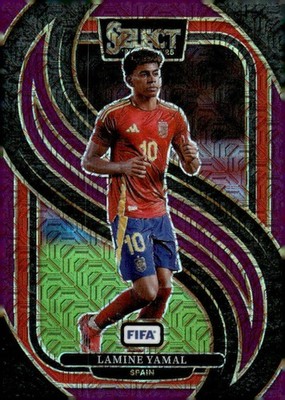 LAMINE YAMAL 2024-25 Panini Select FIFA Purple Mojo #190 Mezzanine