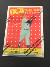 1997 Topps Reprints Finest Chrome Mickey Mantle (1958 All-Star) #25 HOF Yankees