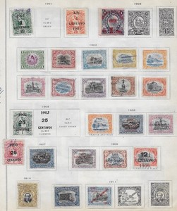 25 Guatemala Stamps from Quality Old Antique Album 1901-1911