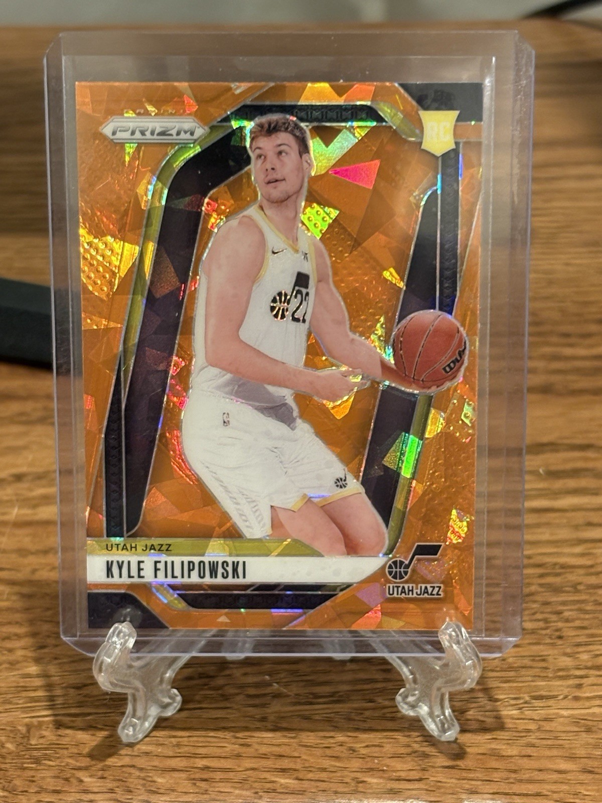2024-25 Panini Prizm Kyle Filipowski #263 Orange Ice Prizm (RC) Rookie