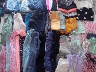 Girls Clothing Bundle (58 ITEMS) 11 12 Years Jacket Jeans Skirt Dress T Shirt