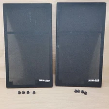 Pair of 2 Vintage Pioneer HPM-500 Speaker Grill Cover & Badge Logo